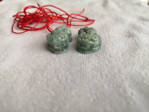 古玩玉器翠貔貅拍賣，當前價格298元
