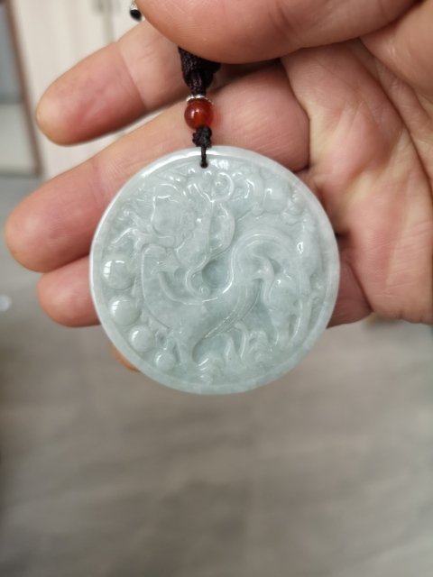 古玩玉器翠龍佩拍賣,當前價格450元