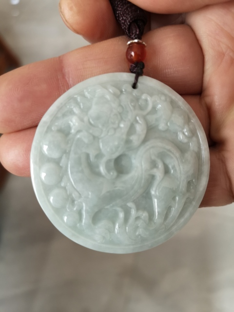 古玩玉器翠龍佩拍賣,當前價格450元