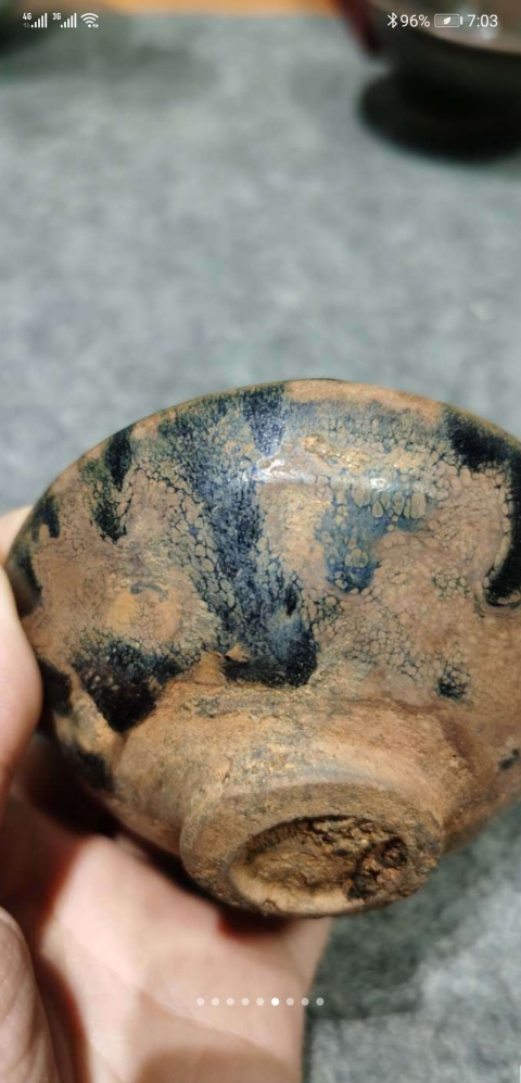 古玩陶瓷建盞油滴茶盞拍賣,當前價格100000元