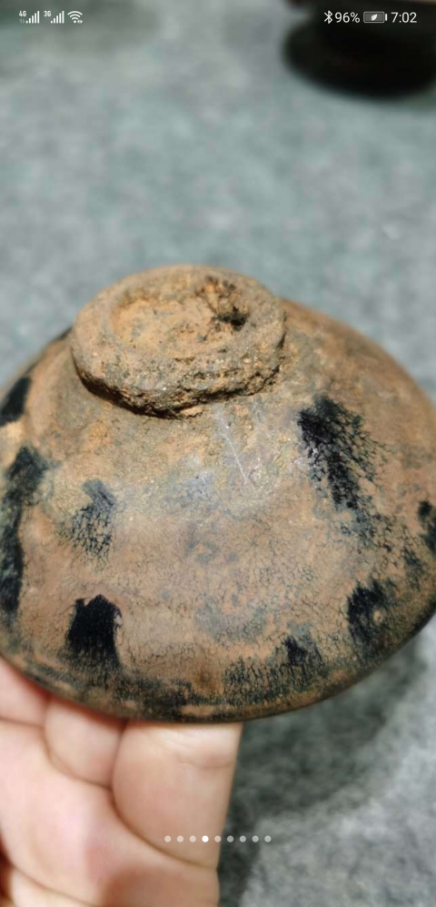 古玩陶瓷建盞油滴茶盞拍賣,當前價格100000元