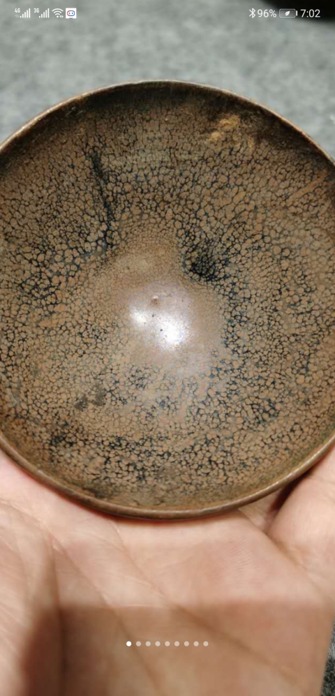 古玩陶瓷建盞油滴茶盞拍賣,當前價格100000元