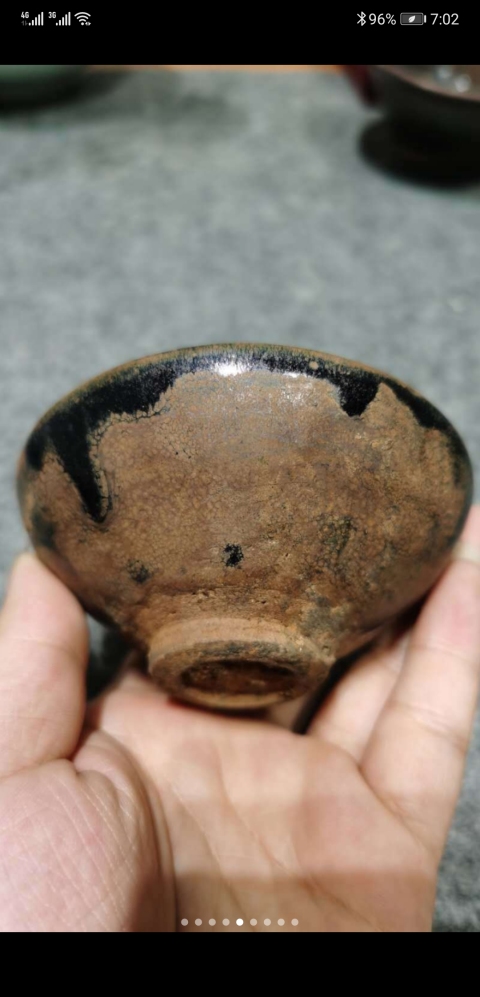 古玩陶瓷建盞油滴茶盞拍賣,當前價格100000元