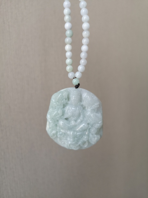 古玩玉器九龍觀音牌子拍賣，當前價格1100元