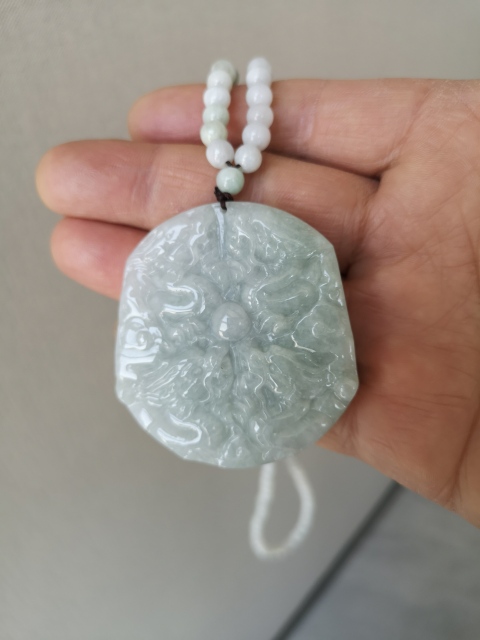 古玩玉器九龍觀音牌子拍賣，當前價格1100元