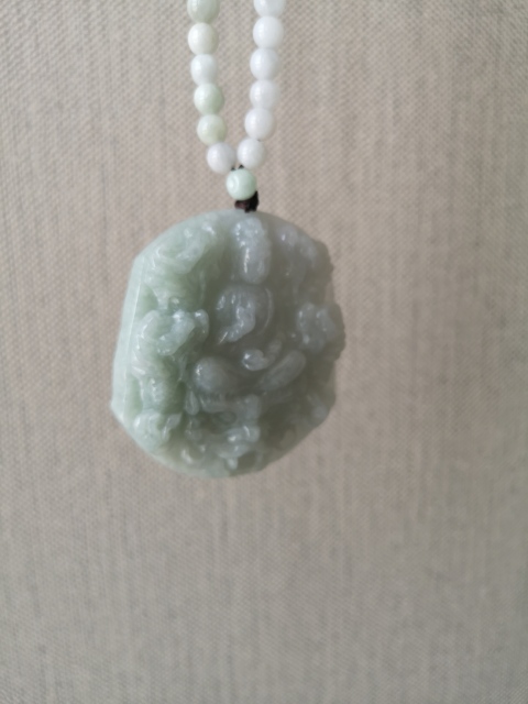 古玩玉器九龍觀音牌子拍賣，當前價格1100元