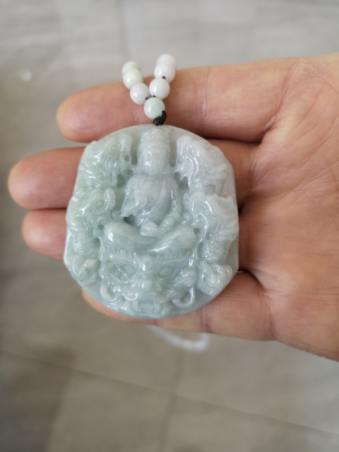 古玩玉器九龍觀音牌子拍賣，當前價格1100元