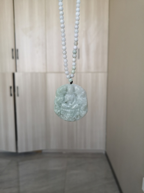 古玩玉器九龍觀音牌子拍賣，當前價格1100元