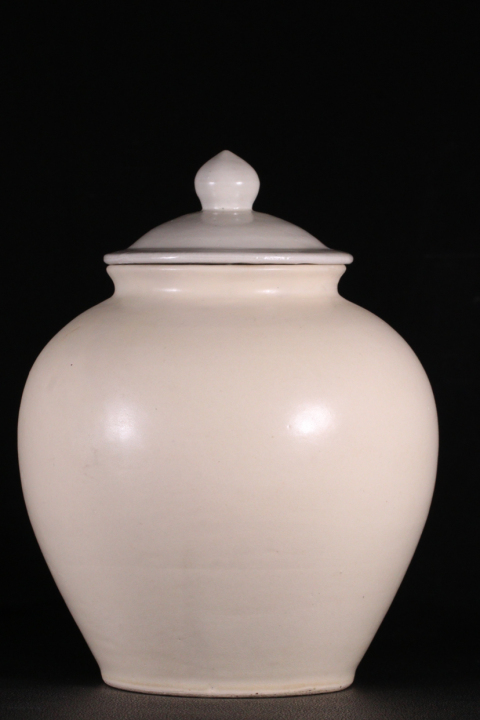 古玩陶瓷鞏縣窯白釉萬年罐拍賣，當前價格10000元