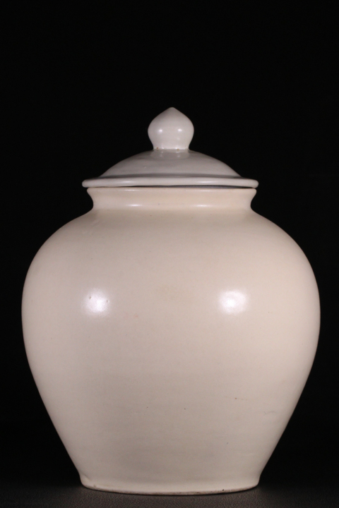 古玩陶瓷鞏縣窯白釉萬年罐拍賣，當前價格10000元