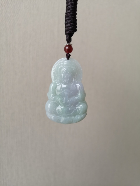 古玩玉器翡翠觀音拍賣,當前價格450元