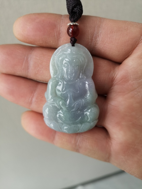 古玩玉器翡翠觀音拍賣,當前價格450元