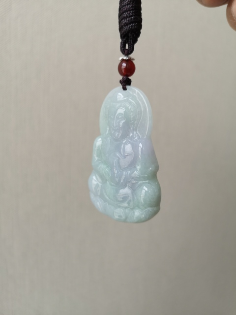 古玩玉器翡翠觀音拍賣,當前價格450元
