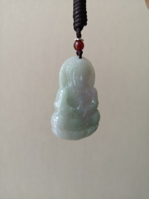 古玩玉器翡翠觀音拍賣,當前價格450元