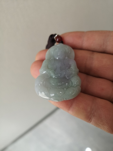 古玩玉器翡翠觀音拍賣,當前價格450元