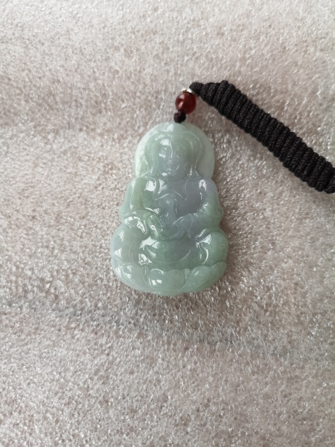 古玩玉器翡翠觀音拍賣,當前價格450元