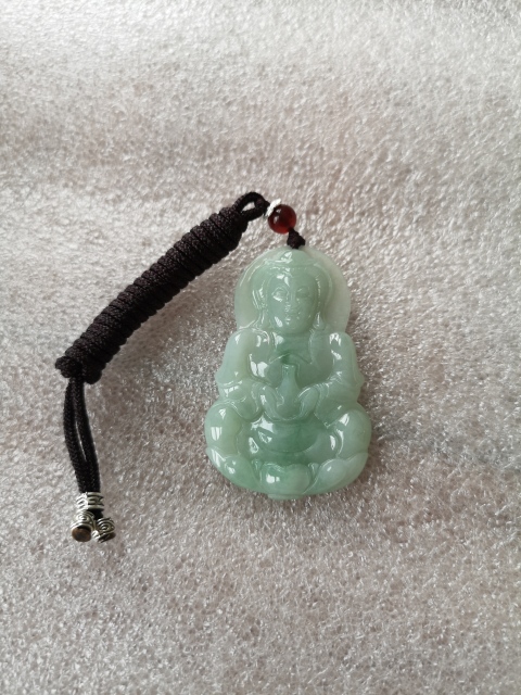 古玩玉器翡翠觀音拍賣,當前價格680元
