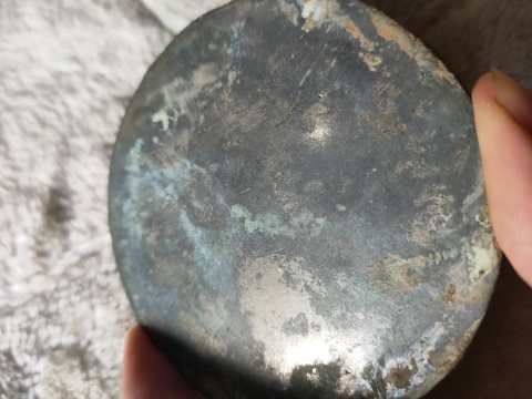 古玩銅器明代花卉紋鏡(已保真)拍賣，當前價格3500元