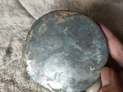 古玩銅器明代花卉紋鏡(已保真)拍賣，當前價格3500元