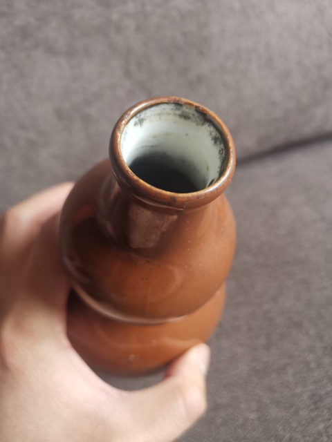 古玩陶瓷晚清民國，紫金釉葫蘆瓶拍賣，當前價格3888元