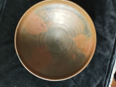 古玩陶瓷元代臨汾窯褐釉狗舔斑折沿碗拍賣，當(dāng)前價(jià)格3800元