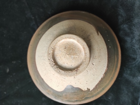 古玩陶瓷元代臨汾窯褐釉狗舔斑折沿碗拍賣，當(dāng)前價(jià)格3800元