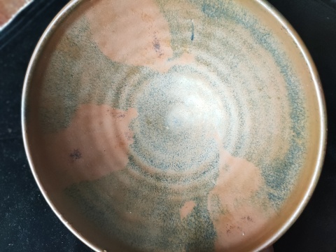 古玩陶瓷元代臨汾窯褐釉狗舔斑折沿碗拍賣，當(dāng)前價(jià)格3800元
