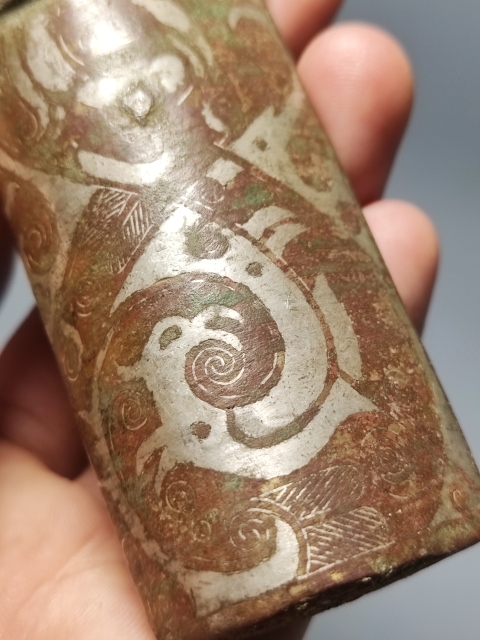 古玩銅器錯銀**構件拍賣,當前價格3999元