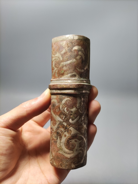 古玩銅器錯銀**構件拍賣,當前價格3999元