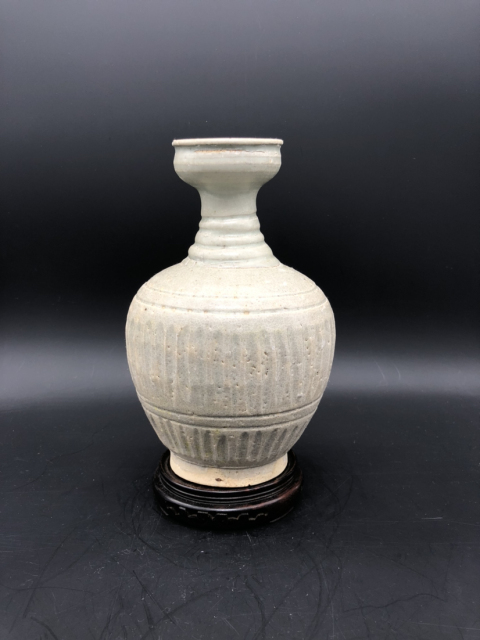 古玩陶瓷宋將樂窯盤口瓶已保真拍賣，當前價格3800元