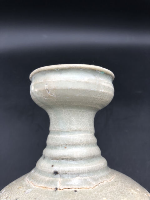 古玩陶瓷宋將樂窯盤口瓶已保真拍賣，當前價格3800元