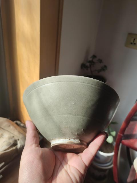 古玩陶瓷北宋耀州窯青釉斗笠大碗（精品瓷器）拍賣，當前價格6800元