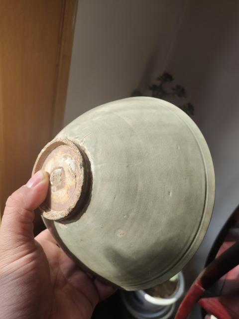 古玩陶瓷北宋耀州窯青釉斗笠大碗（精品瓷器）拍賣，當前價格6800元