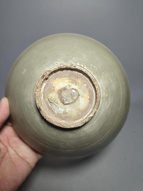 古玩陶瓷北宋耀州窯青釉斗笠大碗（精品瓷器）拍賣，當前價格6800元