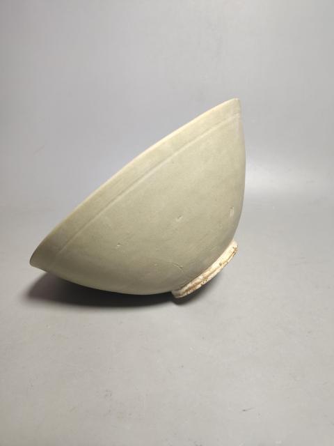 古玩陶瓷北宋耀州窯青釉斗笠大碗（精品瓷器）拍賣，當前價格6800元