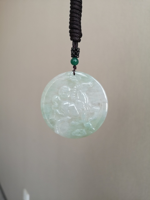 古玩玉器翡翠圓佩拍賣,當前價格450元
