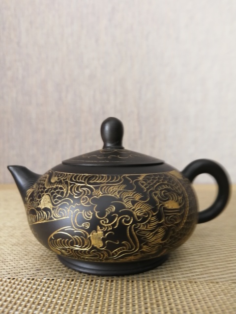 古玩雜項刷金圓珠壺拍賣,當前價格1280元
