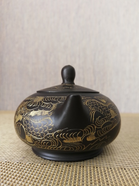 古玩雜項刷金圓珠壺拍賣,當前價格1280元