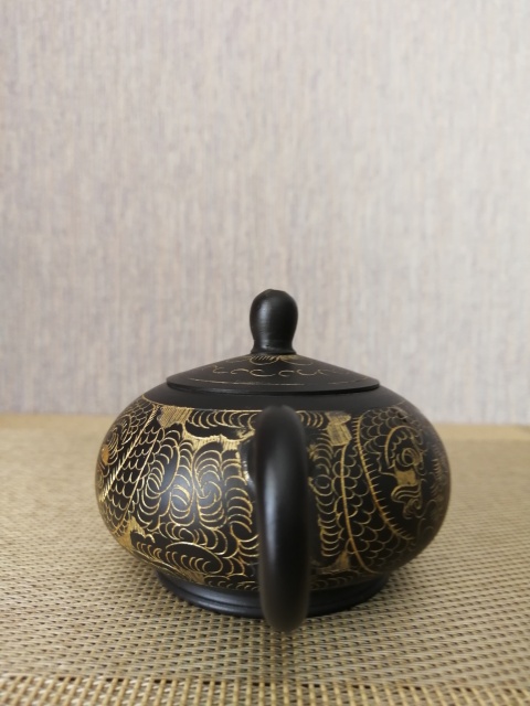 古玩雜項刷金圓珠壺拍賣,當前價格1280元