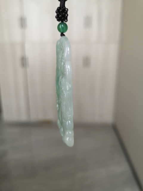 古玩玉器翡翠觀音拍賣,當前價格888元