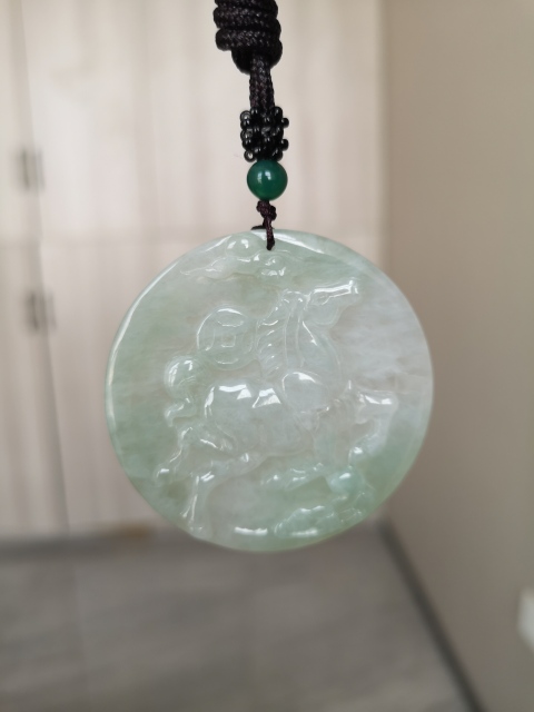 古玩玉器翡翠圓佩拍賣,當前價格450元