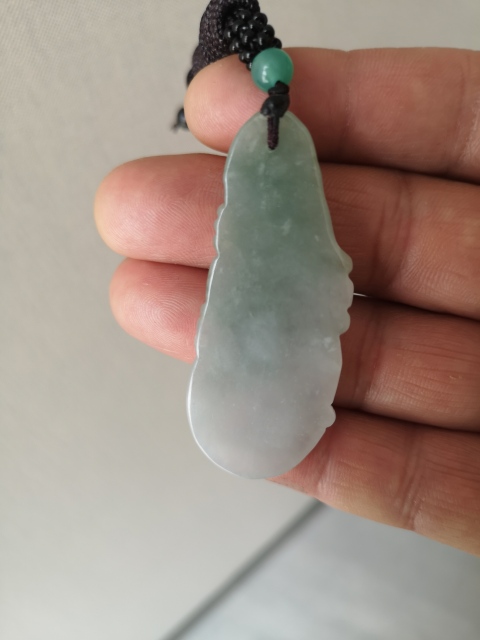 古玩玉器翡翠觀音拍賣，當前價格260元