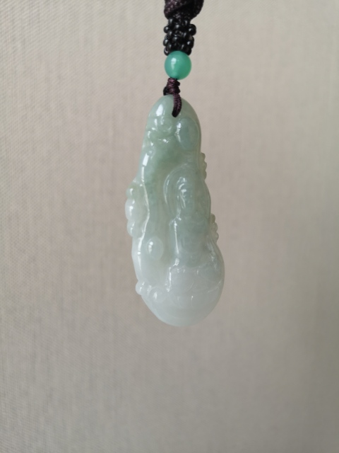 古玩玉器翡翠觀音拍賣，當前價格260元