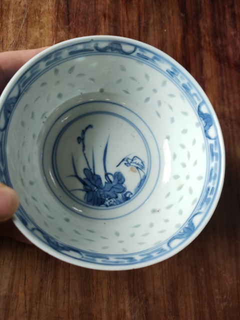 古玩陶瓷康熙年制款一路連科青花小碗拍賣，當前價格999元