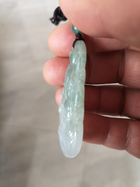 古玩玉器翡翠觀音拍賣，當前價格260元