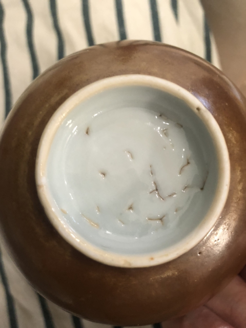 古玩陶瓷青花礬紅描金人物紋小碗拍賣,當前價格2500元
