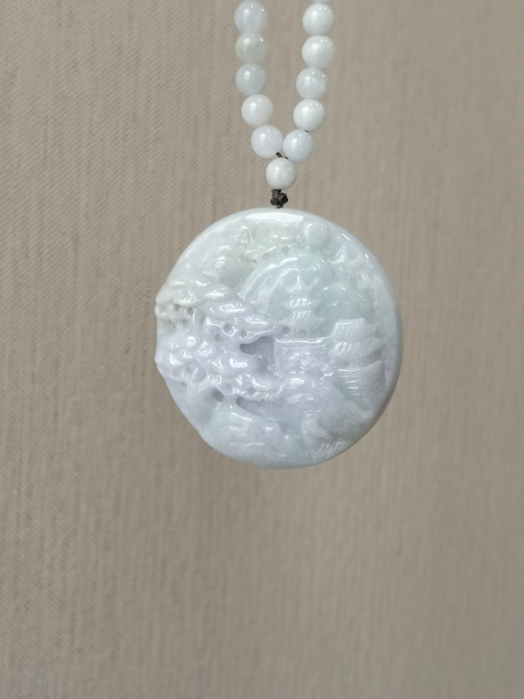 古玩玉器山水圓牌拍賣，當前價格850元
