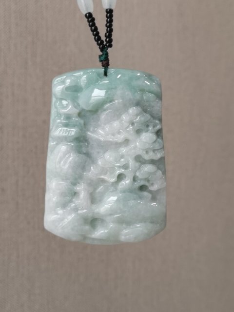 古玩玉器翡翠牌拍賣，當前價格680元