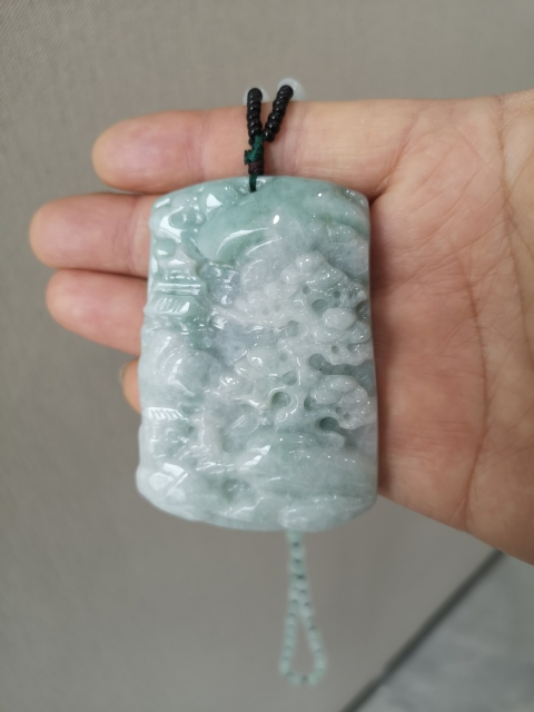 古玩玉器翡翠牌拍賣，當前價格680元