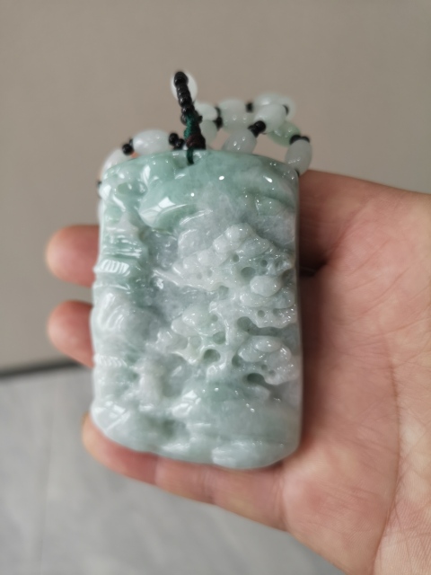 古玩玉器翡翠牌拍賣，當前價格680元